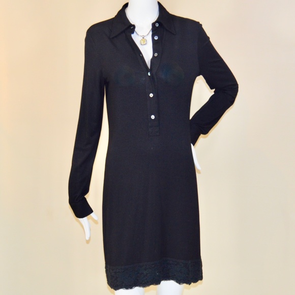 Black Shirt Lace Formal Dress Made in Italy ๐ฎ๐น - Picture 8 of 15